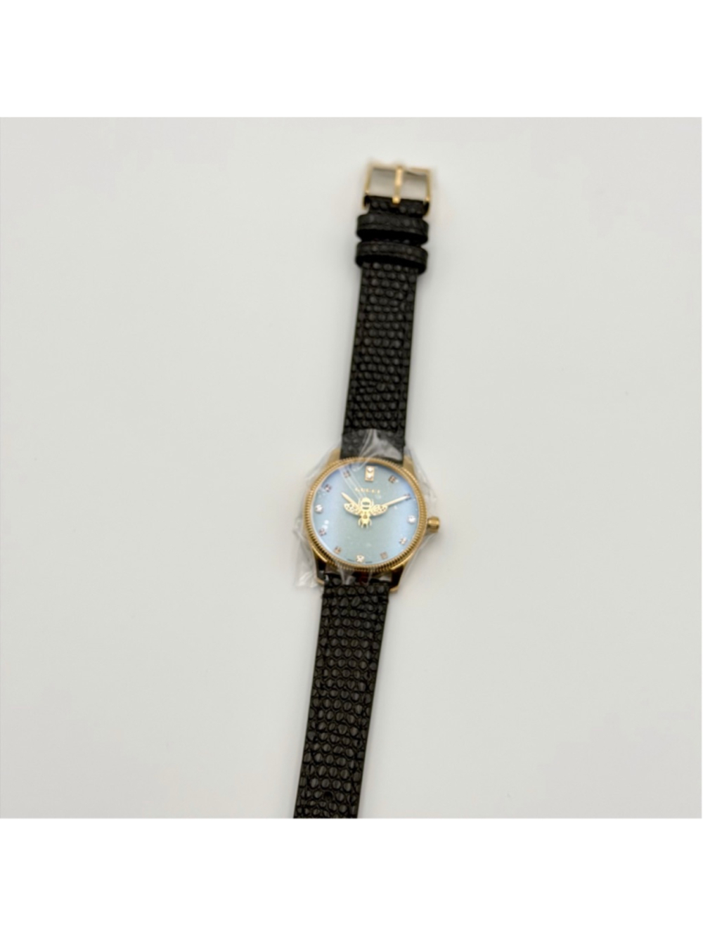 NEW Gucci G-Timeless 29mm Watch Mother of Pearl Blue Bee YA1265018 - Picture 6 of 11